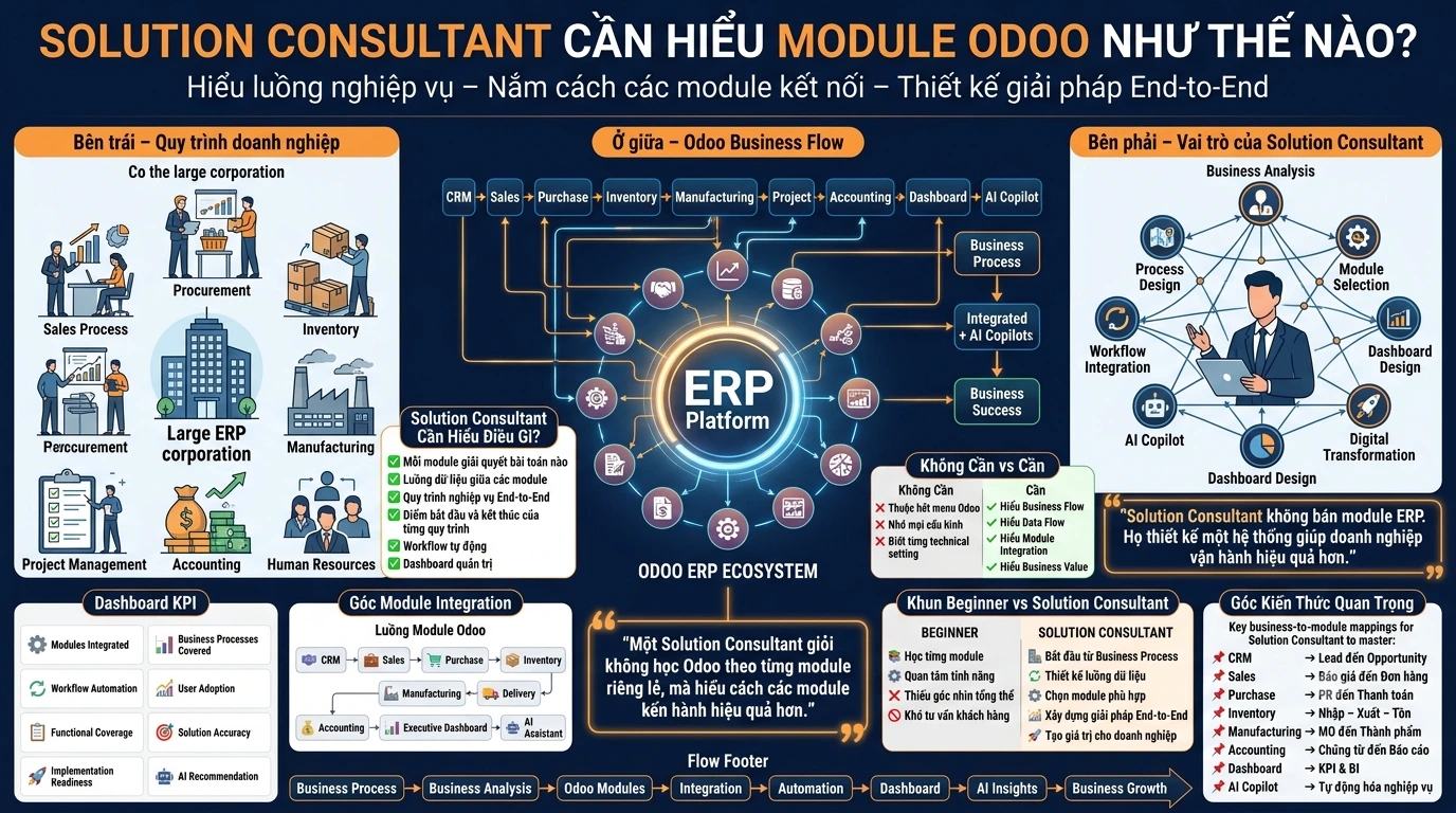 Solution Consultant cần hiểu module Odoo như thế nào?